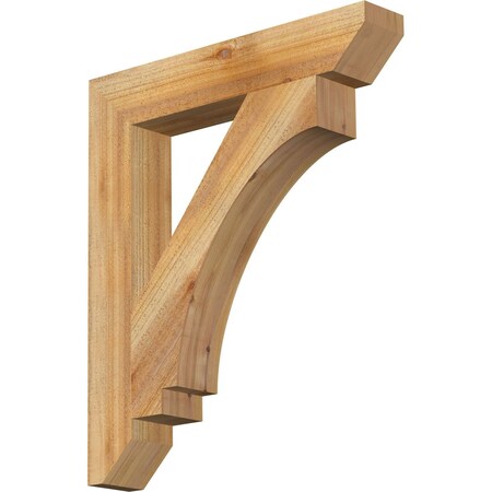 Ekena Millwork Imperial Slat Rough Sawn Bracket, Western Red Cedar, 4"W x 24"D x 28"H BKT04X24X28IMP06RWR